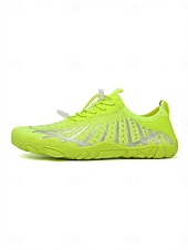 voordelige Heren-Neon groene, sneldrogende waterschoenen voor heren, ademende, lichtgewicht aquasneakers met antislipzool, ideaal voor wateractiviteiten, zwemmen, strandwandelingen, kajakken, kustreizen en buitensporten.