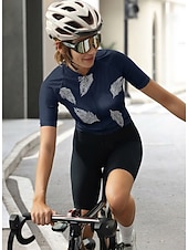 economico Maglie da donna-Per donna Maglia da Ciclismo Grafico Modello di pelliccia animale Manica Corta Bicicletta Maglia Top con 3 tasche posteriori Protezione solare Resistente ai Raggi UV Asciugatura Rapida Strisce