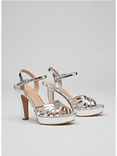 levne Diskotékový a hippie styl 70. let-Dámské vintage disco růžové sandály na platformě ze 70. let - třpytivé a robustní sandály na vysokém podpatku s páskem na kotník pro večírky ve studiu 54 a noční kluby. &amp;okouzlující retro outfity