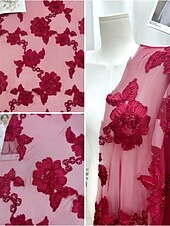 preiswerte Bodenlänge-A-Linie Kleid Bodenlang Partykleid Cocktailkleid Brautmutterkleid Halbarm V Ausschnitt Elegant Vintage luxuriös Formell Hochzeitsgast Kentucky Derby Spitze Tüll mit Stickerei Blume
