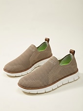 halpa miehet-Miesten beigenväriset slip-on-vapaa-ajan kengät, kevyet, hengittävät ja mukavat loaferit, saari- ja risteilytyyli miehille, sopivat lomakohteiden kävelyille, uima-altaan äärellä rentoutumiseen ja kesämatkoille.