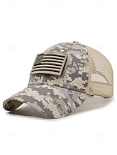  Heren truckerpet van polyester met Amerikaanse vlag, geborduurd klittenbandpatch in diverse kleuren, verstelbare pasvorm, perfect voor de viering van 250 jaar Amerika, Onafhankelijkheidsdag,