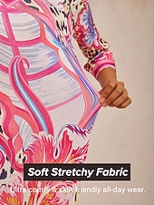 cheap Boho Dress-Blush&amp;Beast Abstract Pink Paisley Stretchy Dress