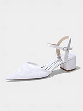 billiga Pumps med blockklack-marinblå pumps med broderad blockklack för dam – eleganta cocktailpartyskor