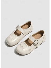 economico Ballerine da donna-Scarpe basse Mary Jane brogue retrò da donna marroni - comode scarpe a punta tonda con cinturino con fibbia &amp;Dettaglio a punta d'ala per l'ufficio quotidiano e le passeggiate casual &amp;stile accademico