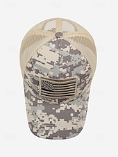  Heren truckerpet van polyester met Amerikaanse vlag, geborduurd klittenbandpatch in diverse kleuren, verstelbare pasvorm, perfect voor de viering van 250 jaar Amerika, Onafhankelijkheidsdag,