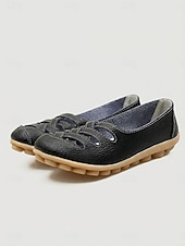 economico Ballerine da donna-Scarpe slip-on da donna gialle intrecciate con intagli, comode scarpe basse casual con suola morbida, calzature traspiranti per camminare in vacanza &amp; quotidiano