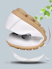 economico Ballerine da donna-Scarpe slip-on da donna gialle intrecciate con intagli, comode scarpe basse casual con suola morbida, calzature traspiranti per camminare in vacanza &amp; quotidiano