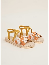 levne Espadrilky-dámské boho květinové sandály – barevné vyšívané řemínkové kalhotky s květinami na léto, plážové oblečení a ležérní outdoorový styl