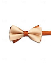 billiga Bröllop ACC-Herrfluga med dubbla lager, polyestermaterial, flerfärgad, justerbar längd, elegant accessoar för bröllopsfest och formell middag