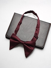 economico Matrimonio ACC-Papillon da uomo regolabile in poliestere, multicolore, accessorio formale per matrimoni, feste e cene di gala, design classico pre-annodato, adatto per matrimoni, banchetti e occasioni speciali.