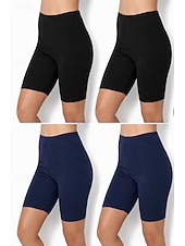 economico Leggings semplici-4 pezzi pantaloncini chino da donna leggings leggings comodi vacanza streetwear basic lunghezza al ginocchio vita alta tinta unita elastico in vita comfort traspirante elasticizzato vacanza street