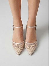 billiga Pumps med blockklack-marinblå pumps med broderad blockklack för dam – eleganta cocktailpartyskor