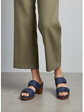 preiswerte Rutschsandalen-Lässige Damen-Sandalen mit Blockabsatz – bequeme Pantoletten für den Alltag, Gartenpartys und Freizeitaktivitäten.