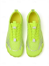 voordelige Heren-Neon groene, sneldrogende waterschoenen voor heren, ademende, lichtgewicht aquasneakers met antislipzool, ideaal voor wateractiviteiten, zwemmen, strandwandelingen, kajakken, kustreizen en buitensporten.