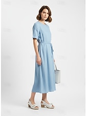 olcso Magassarkú szandálok-női virágos kivágású slingback szandál – kényelmes, vaskos sarkú nyári szandál hétköznapi és kerti parti viselethez