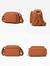 Χαμηλού Κόστους Τσάντες χιαστί-Γυναικεία αδιάβροχη τσάντα χιαστί από νάιλον, μεγάλη χωρητικότητα με πολλά διαμερίσματα, ρυθμιζόμενο ιμάντα ώμου, κομψή για υπαίθριες δραστηριότητες, διακοπές στην παραλία, πεζοπορία, καθημερινή