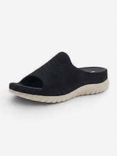 preiswerte Komfortsandalen-Graue, bequeme Damen-Sandalen mit Fußgewölbeunterstützung – atmungsaktive, leichte Sportsandalen mit gepolsterter Sohle, lässige Sommerschuhe für drinnen, draußen, auf Reisen und am Strand &amp; gehen