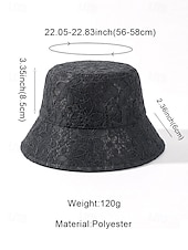 levne Dámské klobouky-Dámský bohémský krajkový klobouk, prodyšný polyesterový skládací sluneční klobouk v černé a bílé barvě pro dovolenou na pláži, každodenní nošení na volný čas, cestování a letní styling.
