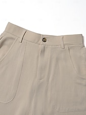 cheap Wide Leg &amp; High Waisted-Women's Wide Leg Dress Pants Elegant Fashion Full Length High Waist Plain Comfort Khaki Black Coffee Summer Spring Fall