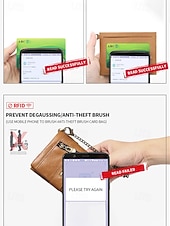 economico Portafogli-Portafoglio da uomo in vera pelle – organizer per carte, contanti e monete, design classico e resistente, ideale per lavoro e tempo libero, per l'uso quotidiano e i viaggi, disponibile in diversi