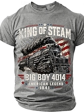 baratos Camiseta patriótica para veteranos-Homens Gíria engraçada Camiseta Manga Curta Camiseta Impressão 3D Gola Redonda Camisa Moda Casual Diário Rua Azul Preto Vermelho Verão Primavera Roupa S M L XL XXL XXXL 4XL