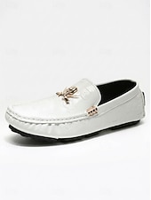 cheap Men-Men's Red Loafers for Resort Evenings - Lightweight Comfort Slip-On Dress Shoes - Elegant Vacation Footwear for Seaside Dinners, Holiday Parties and Smart Casual Evening Wear