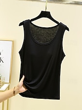  Women's Cold Shoulder Tops Texture Solid Color Casual Sleeveless Regular Tops Casual Light Blue Iron Gray Peacock Green Black Lotus Root Pink Summer Spring