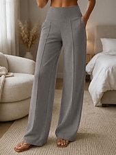  Femmes Manchon Anti UV Séchage rapide Jambe large Actif Mode Streetwear Longueur complète Taille haute Uni Confort Occasionnel Quotidien Voyage Violet Clair Blanche Rose Claire Rose rouge Ét