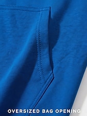 economico Felpe Semplici-Per donna Pullover Felpe con cappuccio Semplice Casual Manica Lunga Con Cappuccio Top Regolari Blu Nero Grigio Autunno