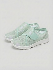 abordables Baskets femme-Chaussures de marche bleues à lacets et fermeture velcro pour femmes - baskets décontractées, légères, respirantes et confortables, idéales pour les pieds larges et gonflés, au quotidien et en voyage.