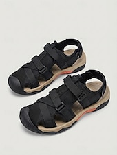 abordables Sport Sandals-Women's Army Green Closed Toe Outdoor Sport Sandals - Adjustable Straps Non-Slip Breathable Footwear for Hiking, Walking &amp; Water Activities