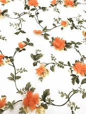 ieftine Lungimea podelei-Linia -A Rochii Lungime Podea Rochie de petrecere Rochie Mama Miresei Manșon Lung Stil Nautic Iluzii Elegant Epocă Luxos Oficial Invitat la nunta Kentucky Derby Dantelă Tulle cu Flori 3D Broderie
