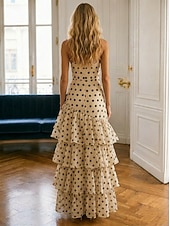 cheap Long Dresses &amp; Gowns-A-Line Floor Length Prom Dresses Elegant Celebrity Style Princess Sleeveless Sweetheart Garden Party Wedding Chiffon with Ruched Ruffles Print