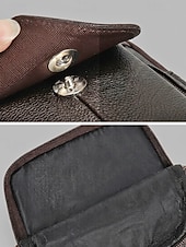 ieftine Genți de Băieți-geantă crossbody bărbătească din piele naturală - borsetă cu 3 compartimente &amp;geantă de umăr cu compartimente multiple, capacitate mare &amp;curea reglabilă pentru călătorii și naveta &amp;casual de zi cu zi,
