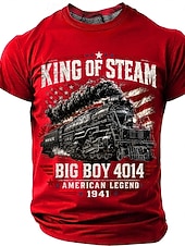 baratos Camiseta patriótica para veteranos-Homens Gíria engraçada Camiseta Manga Curta Camiseta Impressão 3D Gola Redonda Camisa Moda Casual Diário Rua Azul Preto Vermelho Verão Primavera Roupa S M L XL XXL XXXL 4XL