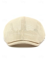 preiswerte Herrenhüte-Herren-Baskenmütze aus Polyester-Mesh, atmungsaktive, verstellbare Schirmmütze in verschiedenen Farben für Outdoor-Aktivitäten wie Angeln, Reisen, Urlaub und den Alltag.