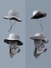 economico Cappelli da uomo-Cappello da sole da uomo per avventure all'aria aperta, con visiera regolabile, protezione UV, rete traspirante, ideale per viaggi, escursioni e pesca per uomini maturi.