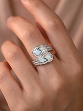 billiga Damringar-Damring i bohemisk legering, eleganta smycken i opal-look i flera storlekar för strandsemester, vardagskläder
