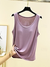  Women's Cold Shoulder Tops Texture Solid Color Casual Sleeveless Regular Tops Casual Light Blue Iron Gray Peacock Green Black Lotus Root Pink Summer Spring