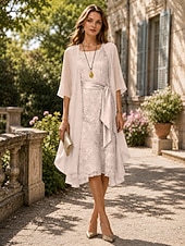 voordelige moeders wikkels-Effen Sjaals Jas Jacket Vrouwen Wrap Moeder's Bruiloft Gast Wraps Dames Elegante Halve Mouw Chiffon Wraps Met Effen Kleur Voor Avondfeest Lente  Herfst dress to impress