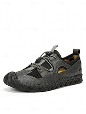 economico Uomini-Men's Green Casual Beach Shoes Lightweight Breathable Comfort Walking Footwear for Beach Vacation, Tropical Travel, Seaside Leisure and Warm Weather Wear