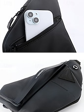 economico Borselli da uomo-Borsa a tracolla da uomo, in poliestere resistente e impermeabile con tracolla regolabile, design moderno e minimalista, ideale per gli spostamenti in città, i viaggi e l'uso quotidiano.