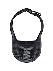 cheap Men's Hats-Men's Breathable Mesh Visor Cap Adjustable Sun Hat Lightweight Polyester Sports Golf Visor for Outdoor Fishing Running Tennis Beach Travel Summer UV Protection