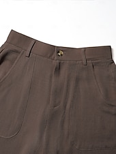 cheap Wide Leg &amp; High Waisted-Women's Wide Leg Dress Pants Elegant Fashion Full Length High Waist Plain Comfort Khaki Black Coffee Summer Spring Fall