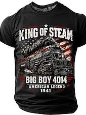 baratos Camiseta patriótica para veteranos-Homens Gíria engraçada Camiseta Manga Curta Camiseta Impressão 3D Gola Redonda Camisa Moda Casual Diário Rua Azul Preto Vermelho Verão Primavera Roupa S M L XL XXL XXXL 4XL