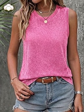 cheap Plain Tank-SoftFade™ Women's Vintage 100% Cotton Tank Top - Soft Washed Sleeveless Basic Tops