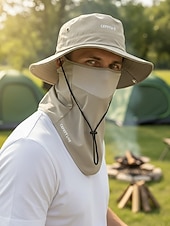 economico Cappelli da uomo-Cappello da sole da uomo per avventure all'aria aperta, con visiera regolabile, protezione UV, rete traspirante, ideale per viaggi, escursioni e pesca per uomini maturi.