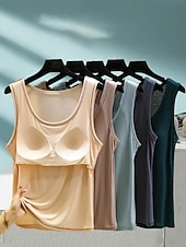  Women's Cold Shoulder Tops Texture Solid Color Casual Sleeveless Regular Tops Casual Light Blue Iron Gray Peacock Green Black Lotus Root Pink Summer Spring
