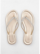 billige Sklisandaler-damesandaler med strass – glitrende sommersko i flip-flop-stil for uformelle dater og hverdagsstil